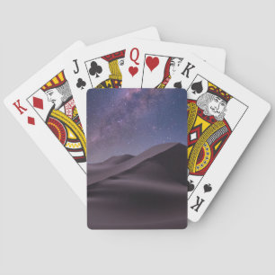 Wüsten   Milky Way Starry Sky Sand Dune Dubai Spielkarten