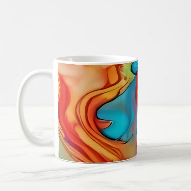 Wüsten-Mirage-Wellen Kaffeetasse (Links)