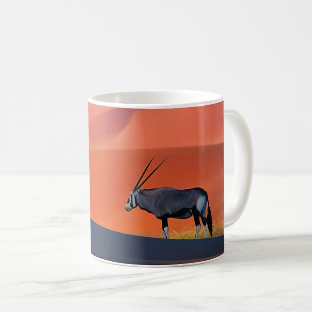Wüsten | Namib Desert Oryx Kaffeetasse (VorderseiteRechts)