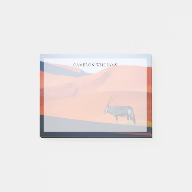 Wüsten | Namib Desert Oryx Post-it Klebezettel (Vorderseite)