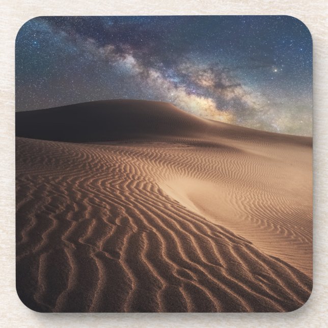 Wüsten | Ordos Stadt Mongolei China Getränkeuntersetzer (Vorderseite)