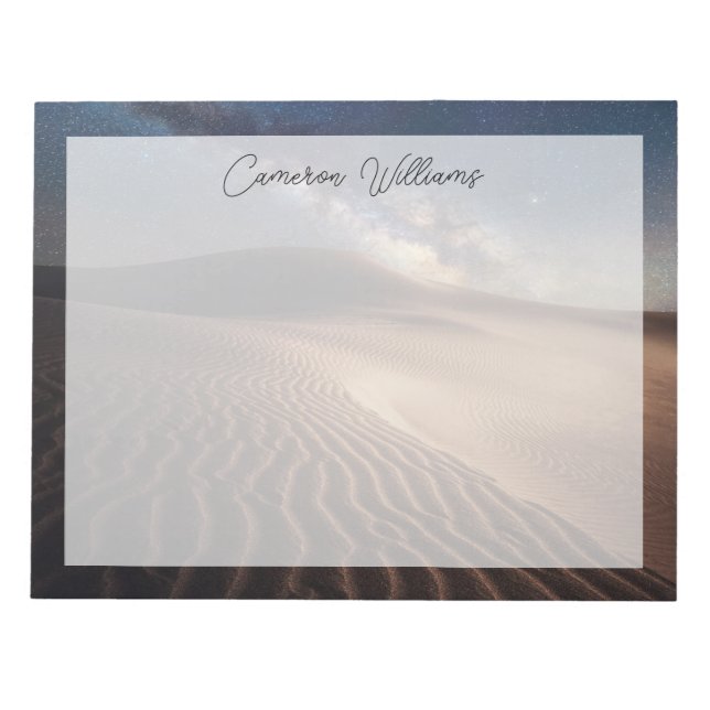 Wüsten | Ordos Stadt Mongolei China Notizblock (Vorderseite)