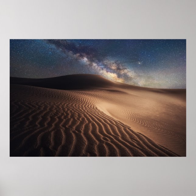 Wüsten | Ordos Stadt Mongolei China Poster (Vorne)