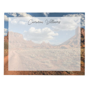 Wüsten Professor Valley Near Moab, Utah Notizblock