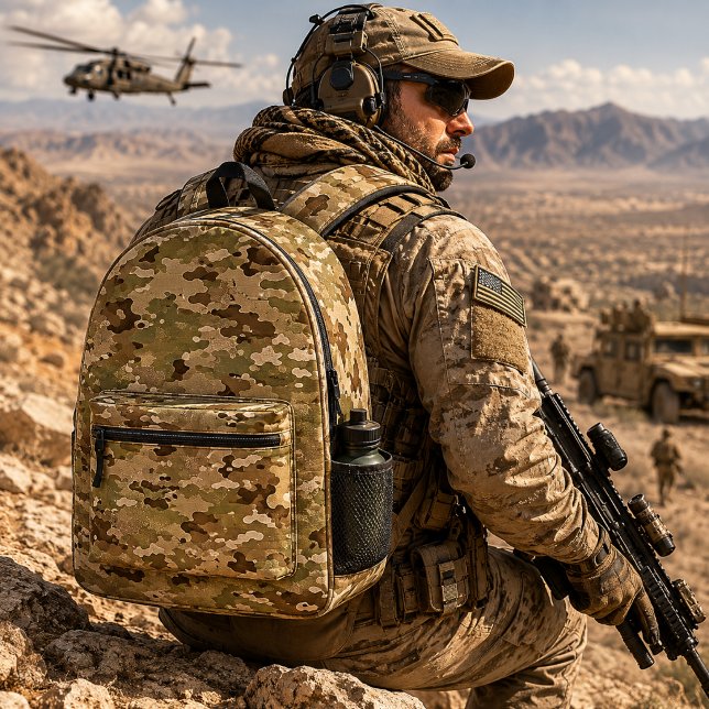 Wüsten-Recon-Tarnmuster Bedruckter Rucksack (Von Creator hochgeladen)