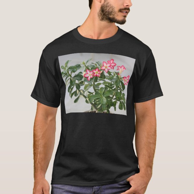 Wüsten-Rosen-Blumen-Pflanze T-Shirt (Vorderseite)