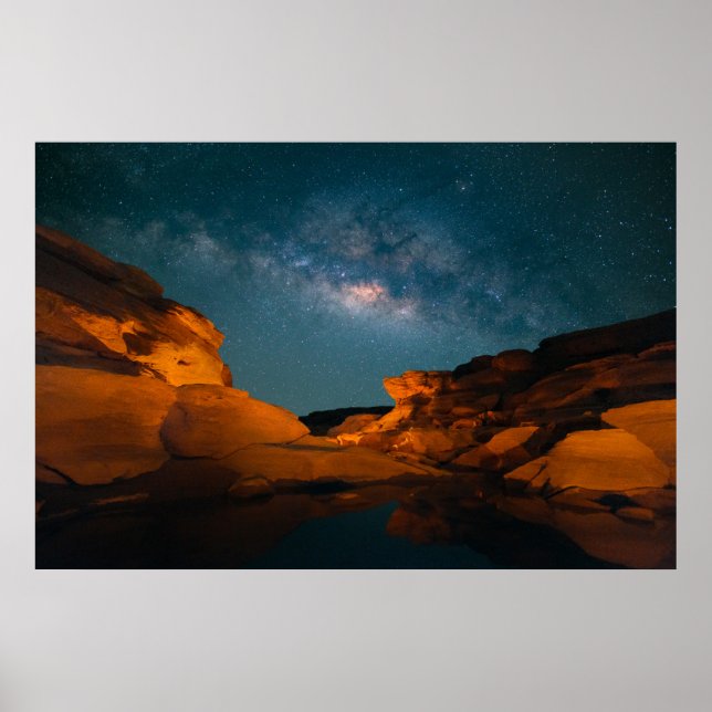 Wüsten | Sam Pan Bok Night Time Thailand Poster (Vorne)