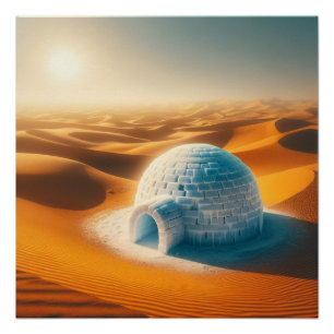 Wüsten-Sand-Iglu  Poster