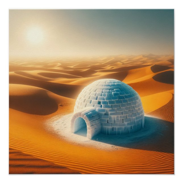 Wüsten-Sand-Iglu  Poster (Vorderseite)