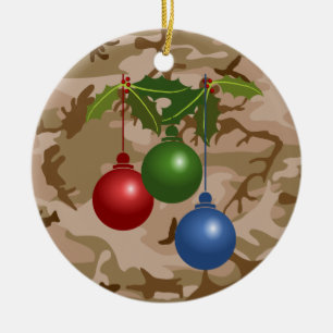 Wüsten-Sand-Tarn-Rund-Ornament Keramikornament