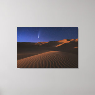 Wüsten   Sanddüne Galaxy Leinwanddruck