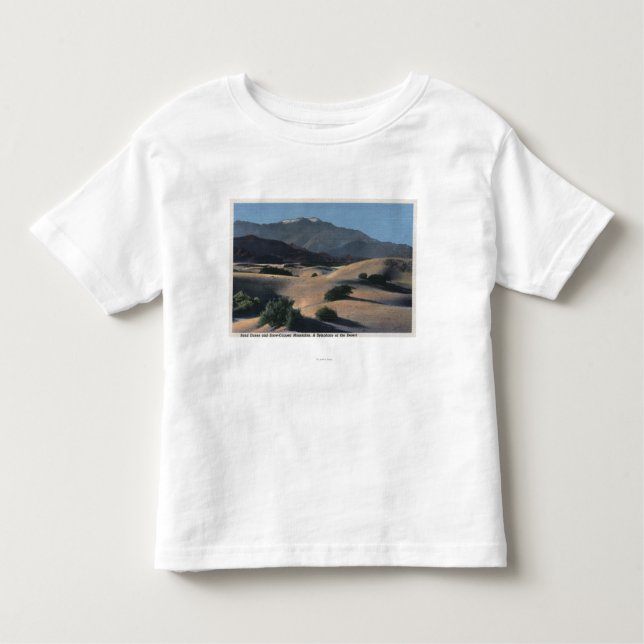 Wüsten-Sanddünen und Schnee-Mit einer Kappe Kleinkind T-shirt (Vorderseite)