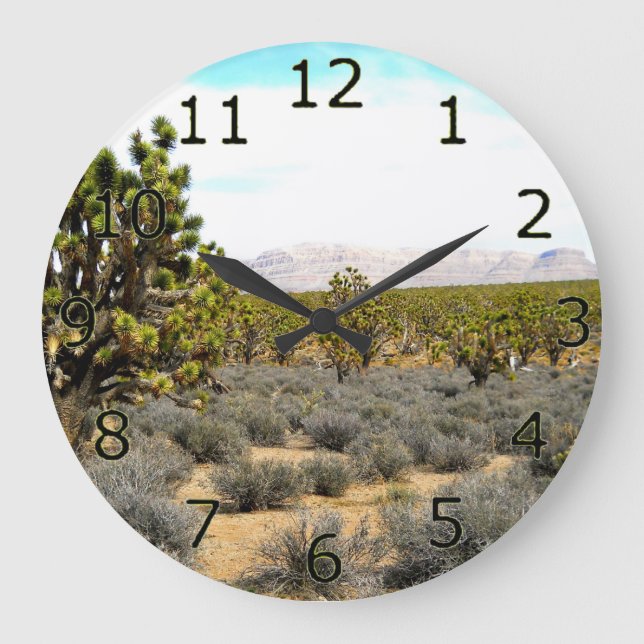 Wüsten-Schönheit Große Wanduhr (Vorderseite)