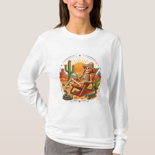Wüsten-Skelett-Entspannungs-Shirt T-Shirt