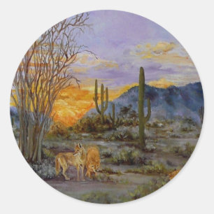 "Wüsten-Sonnenuntergang" Aufkleber