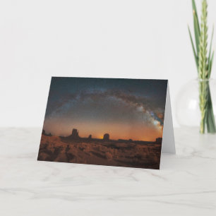 Wüsten Sternenhimmel über einer Wüstenlandschaft Karte