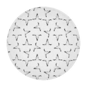 Wüsten-Stier-Horn-Schädel-Western Themed Schneidebrett