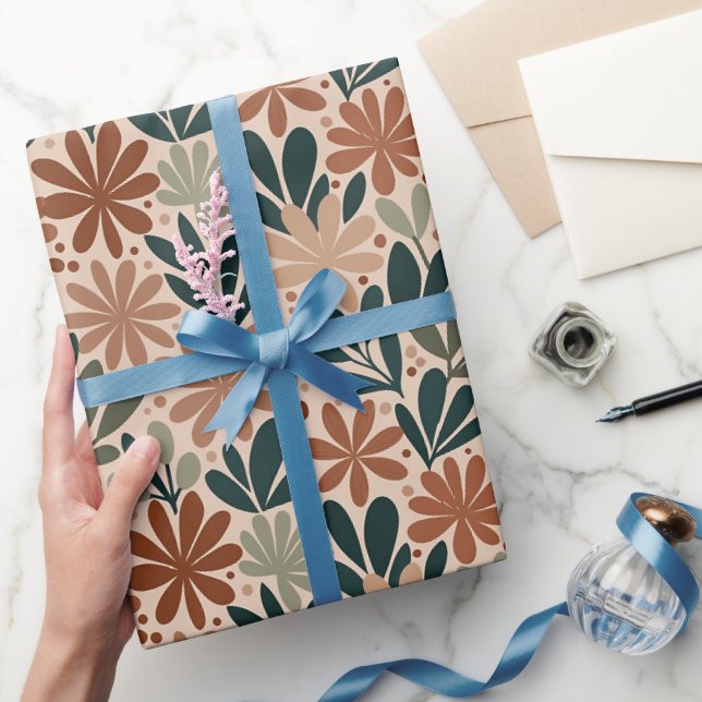Wüsten-Sukkulentenblüten Geschenkpapier (Schenken)