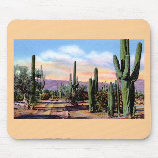 Wüsten-Szene Arizonas Sonoran Mousepad (Vorne)