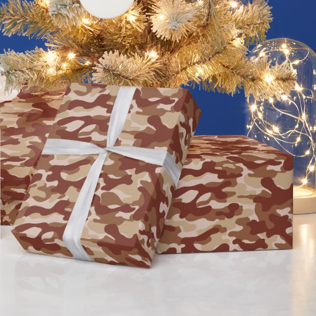 Wüsten-Tan-Tarnung Geschenkpapier (Feiertage)