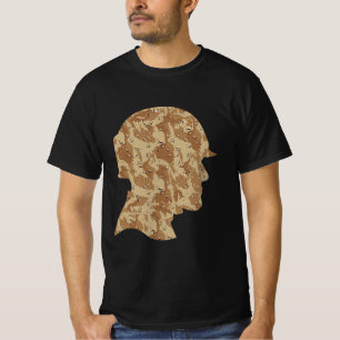 Wüsten-Tarnanzug Soldat mit Helm T-Shirt