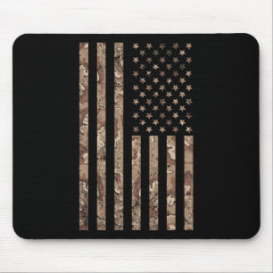 Wüsten-Tarnmuster Amerikanische Flagge Militär 4. Mousepad