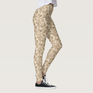 Wüsten-Tarnmuster-Damenleggings Leggings