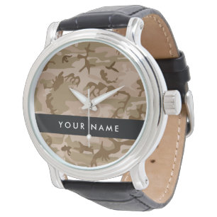 Wüsten-Tarnmuster, Ihr Name, Personalisieren Armbanduhr