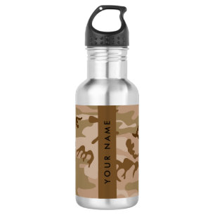 Wüsten-Tarnmuster, Ihr Name, Personalisieren Edelstahlflasche