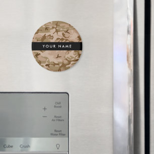 Wüsten-Tarnmuster, Ihr Name, Personalisieren Magnet