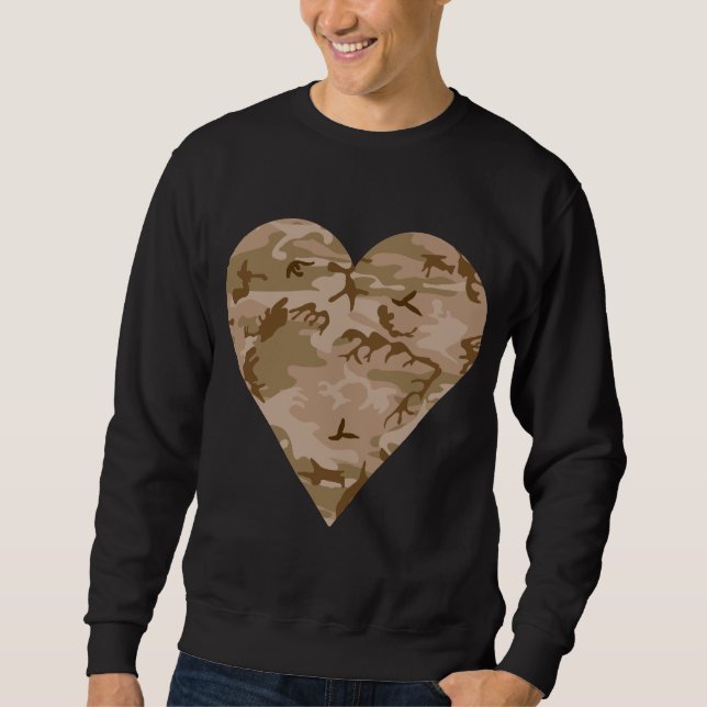 Wüsten-Tarnmuster, Militär-Muster, Armee Sweatshirt (Vorderseite)