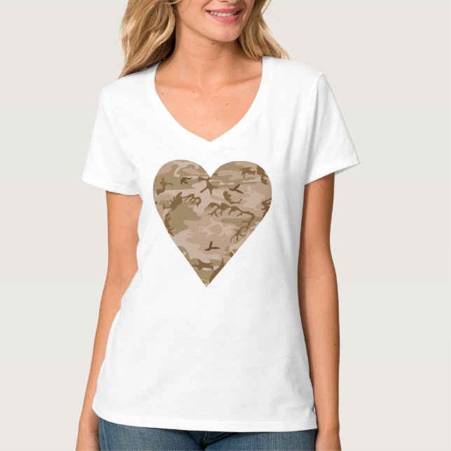 Wüsten-Tarnmuster, Militär-Muster, Armee T-Shirt (Vorderseite)