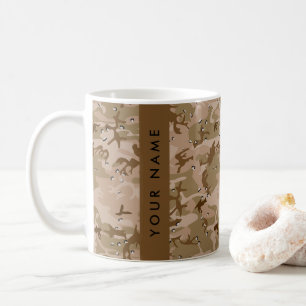 Wüsten-Tarnmuster-Steine, Ihr Name, Personalisiere Kaffeetasse