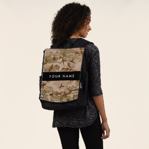 Wüsten-Tarnmuster-Steine, Ihr Name, Personalisiere Rucksack