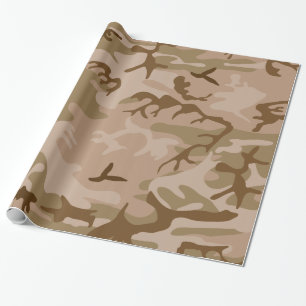 Wüsten-Tarnung - Braune Tarnung Geschenkpapier