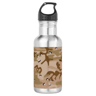 Wüsten-Tarnung mit Kieselsteinen, Militär, Armee Edelstahlflasche