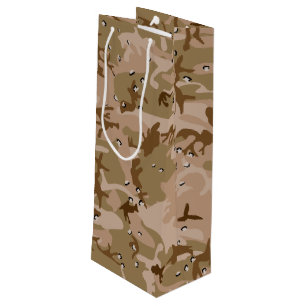 Wüsten-Tarnung mit Kieselsteinen, Militär, Armee Geschenktüte Für Weinflaschen