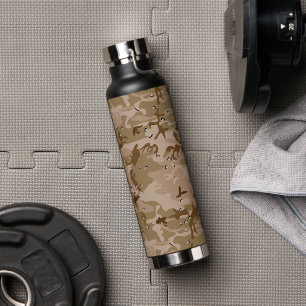 Wüsten-Tarnung mit Kieselsteinen, Militär, Armee Trinkflasche