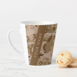 Wüsten-Tarnung Steine, Ihr Name, Personalisieren Milchtasse