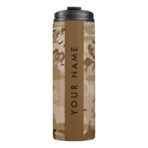 Wüsten-Tarnung Steine, Ihr Name, Personalisieren Thermosbecher
