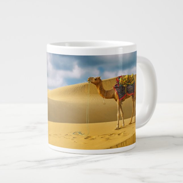 Wüsten | Thar Desert Rajasthan India Camel Jumbo-Tasse (Vorderseite Rechts)