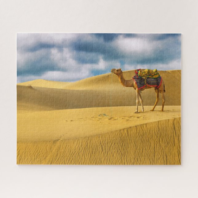 Wüsten | Thar Desert Rajasthan India Camel Puzzle (Horizontal)
