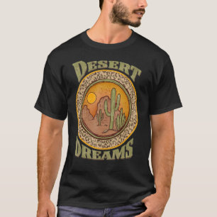 Wüsten-Traum-Sommer-Western-Kaktus-Cowgirl-Rodeo T-Shirt