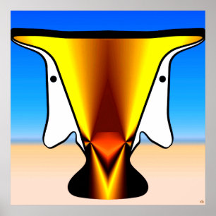 Wüsten-Visions-Plakat Poster