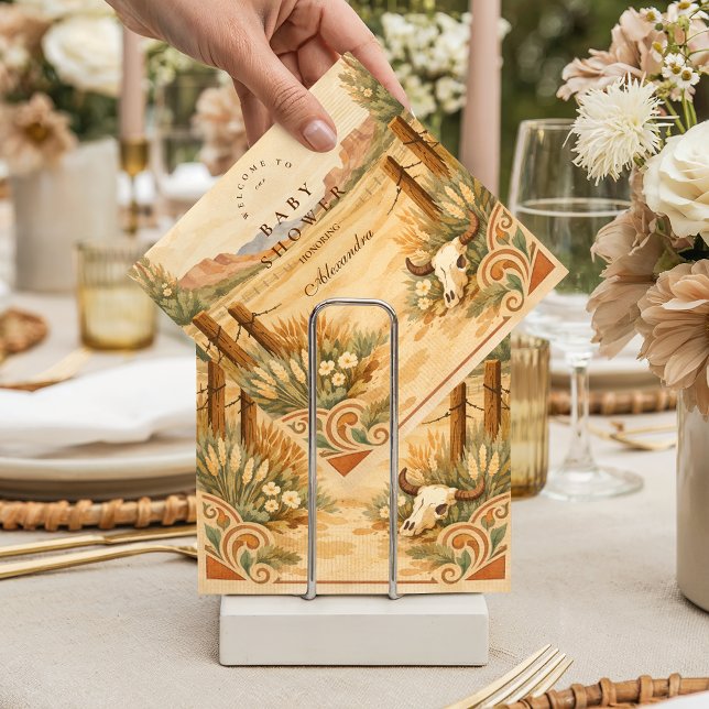 Wüsten-Wildblumen-Baby-Party Serviette (Von Creator hochgeladen)