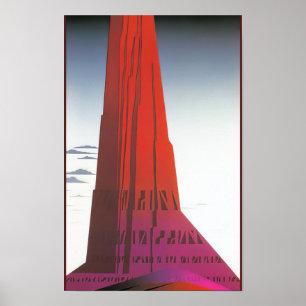 Wüsten-Wolkenkratzer - Magischer Realismus Eyvind Poster