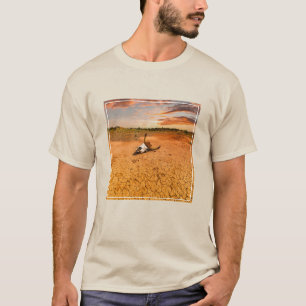 Wüsten   Wüste mit Kuhschädel T-Shirt