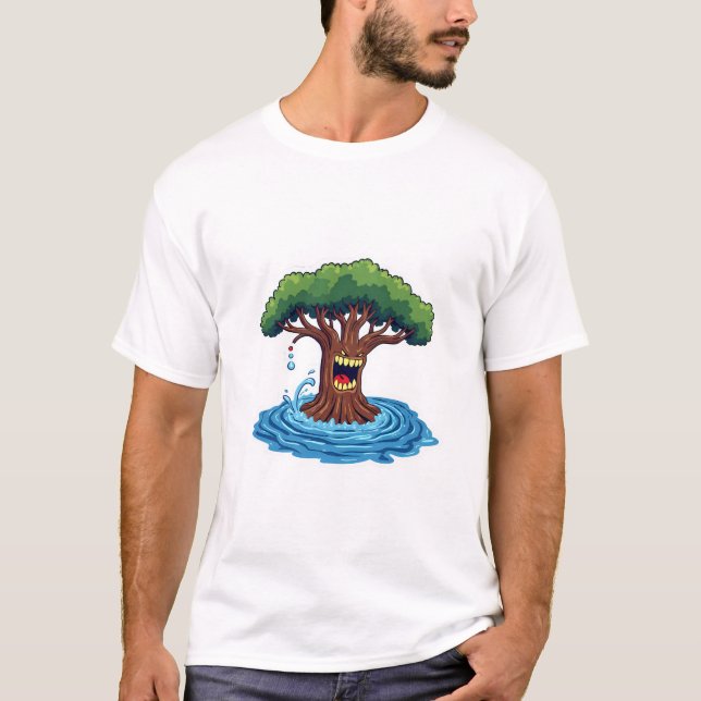 Wüstenbaum in der Flut T-Shirt (Vorderseite)