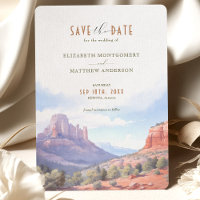 Wüstenberg Save the Date Karte Sedona, Arizona