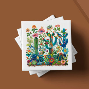 Wüstenblooms bestickt Eden Fliese